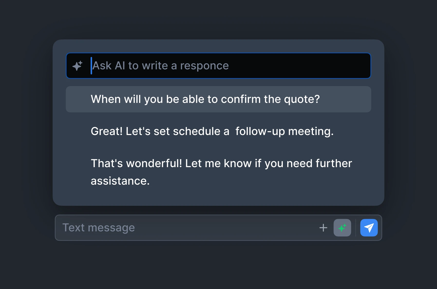 AI-Suggested Replies for Faster Responses image