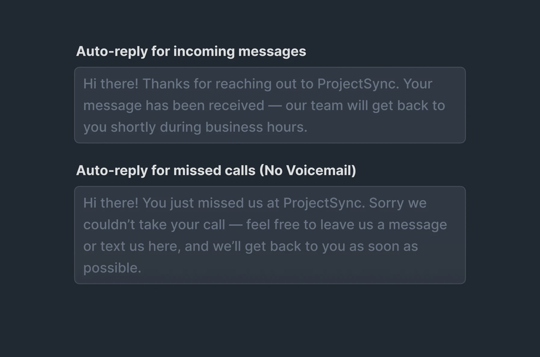 Automatic Replies for Every Message image