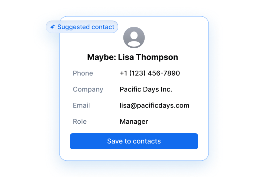 Never Miss a New Contact image